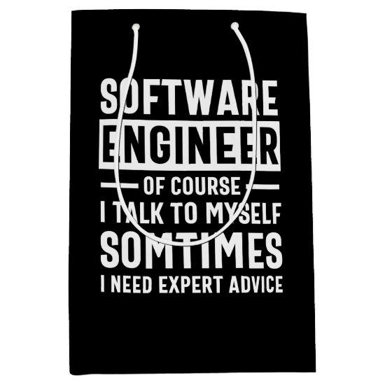 Funny Programming Software Engineer Gift Medium Gift Bag
