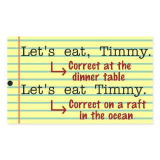 Funny Punctuation Grammar Rectangular Sticker