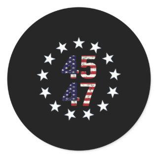 Funny Qr President Trump Dance Code 1  Classic Round Sticker