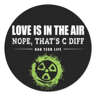 Funny Radiology, Nope Thats C Diff Classic Round Sticker