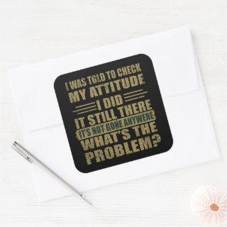 Funny sarcastic quotes humor sarcasm introvert square sticker