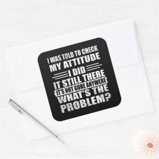 Funny sarcastic quotes humor sarcasm introvert square sticker