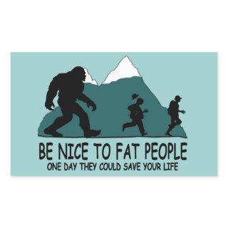 Funny Sasquatch Rectangular Sticker