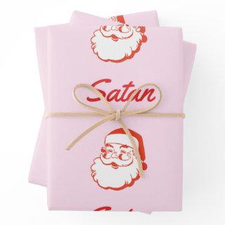Funny Satan Santa Claus Spelling Mistake Typo  Sheets