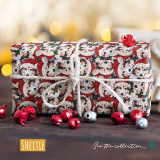 Funny Sheltie Christmas Pattern