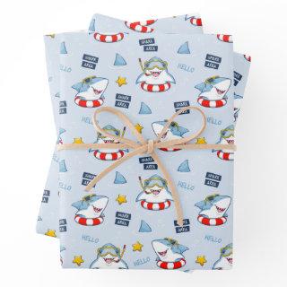 Funny Smiling Shark Life Preserver Snorkel Goggles  Sheets