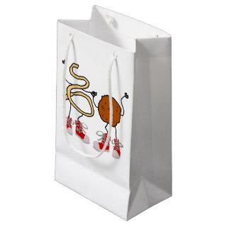 Funny Spaghetti and Meatballs Cartoon Small Gift Bag
