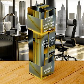Funny Tech Abstract Art Pattern Wine Gift Box