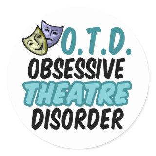 Funny Theatre Classic Round Sticker