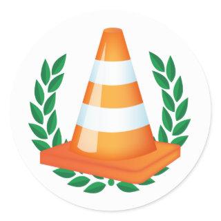 Funny Traffic Cone Collector Stickers