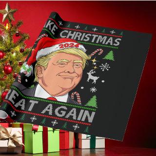 Funny Trump 2024 Make Christmas Great Again Ugly