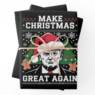 Funny Trump 2024 Make Christmas Great Again   Sheets