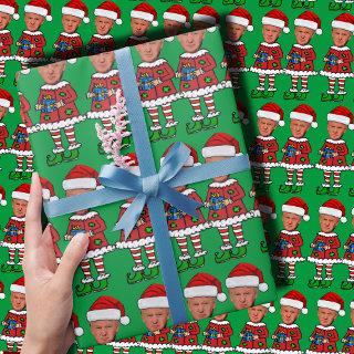 Funny Trump Elf Custom Face photo Elf Christmas