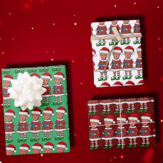 Funny Trump Elf Custom Face photo Elf Christmas   Sheets