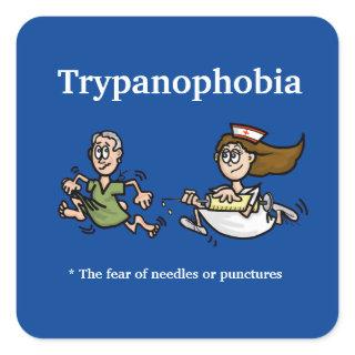 Funny Trypanophobia (Fear of Needles) Stickers