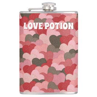 Funny Valentines Day Paper Hearts Love Potion Flask