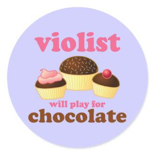 Funny Violist Music Sticker