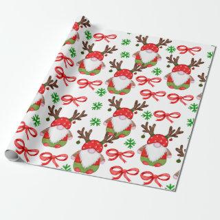 Funny Watercolor Christmas Gnomes
