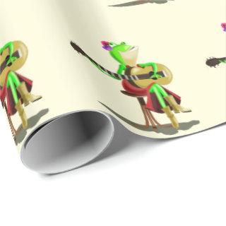 Funny  with Frog Playing Guitar