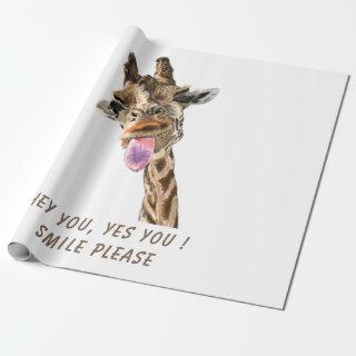 Funny  with Playful Giraffe - Smile