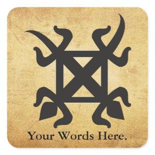 Funtunfunefu | Adinkra Symbol of unity Democracy Square Sticker