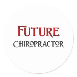 Future Chiropractor Classic Round Sticker