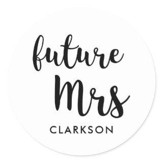 Future Mrs Classic Round Sticker