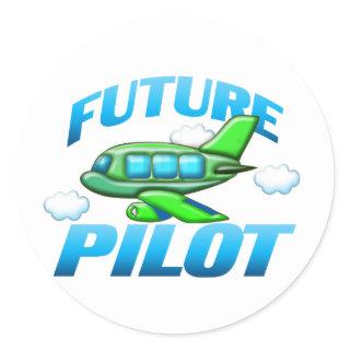 Future Pilot Classic Round Sticker