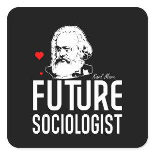 Future Sociologist Square Sticker