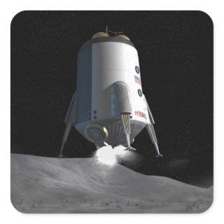 Future space exploration missions 12 square sticker