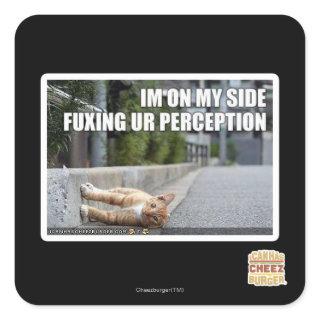 Fuxing Ur Perception Square Sticker