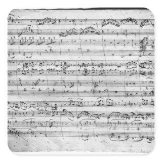 G major for violin, harpsichord and violoncello square sticker