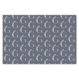 G Monogram Floral Tissue Paper