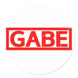 Gabe Stamp Classic Round Sticker
