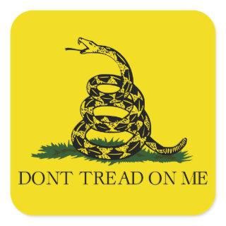 Gadsden Flag - Don't Tread on Me Square Sticker