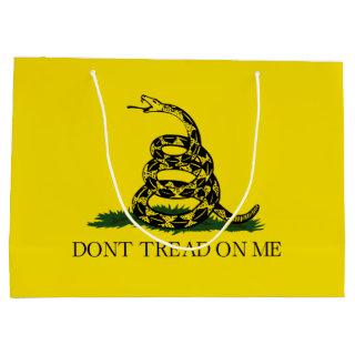 Gadsden Flag (Don't Tread on Me) (USA Snake) Large Gift Bag
