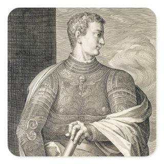 Gaius Caesar 'Caligula' (12-41 AD) Emperor of Rome Square Sticker