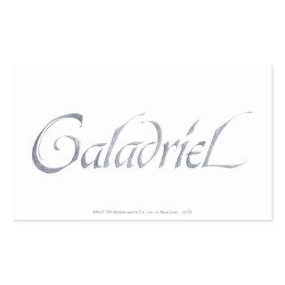 Galadriel Name Textured Rectangular Sticker