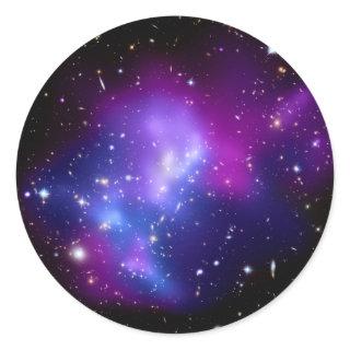 Galaxy Cluster MACS J0717 (Hubble Telescope) Classic Round Sticker