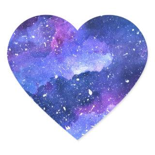 Galaxy Heart Sticker