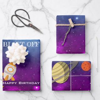 Galaxy Space Themed Birthday Party  Sheets