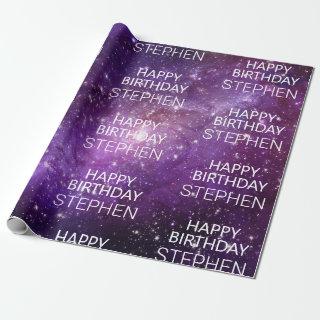 Galaxy Space Universe Personalized Birthday