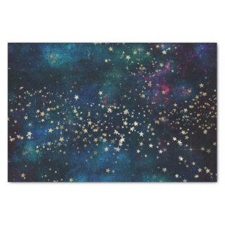Galaxy Star Space Night Blue and Purple Tissue Paper