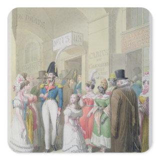 Galeries du Palais-Royal, from 'Tableau de Square Sticker