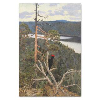 Gallen-Kallela - Great Black Woodpecker 1894 Tissue Paper