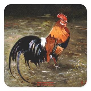 Gallo/Galo/Rooster Square Sticker