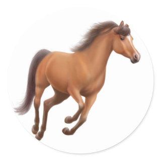 Galloping Bay Gelding Sticker