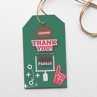 Game Time, Football party, Football Theme,Birthday Gift Tags