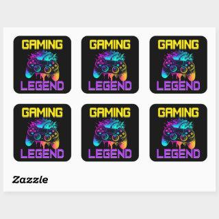 Gaming Legend Square Sticker
