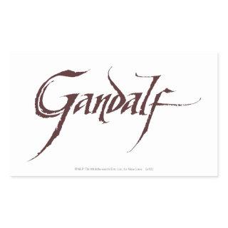 Gandalf Name Solid Rectangular Sticker